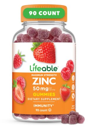 Lifeable Zinc Gummies frasco frontal