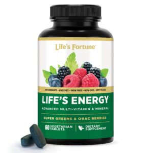 Version 1.0.0 Life's Energy Multivitamínico para hombres y mujeres frasco