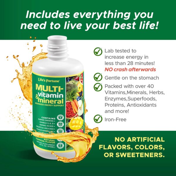 Life's Fortune Multivitamínico Líquido fácil de tomar