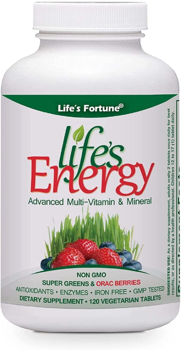 Life's Fortune Multivitamin Advanced bottle with 120 tablets