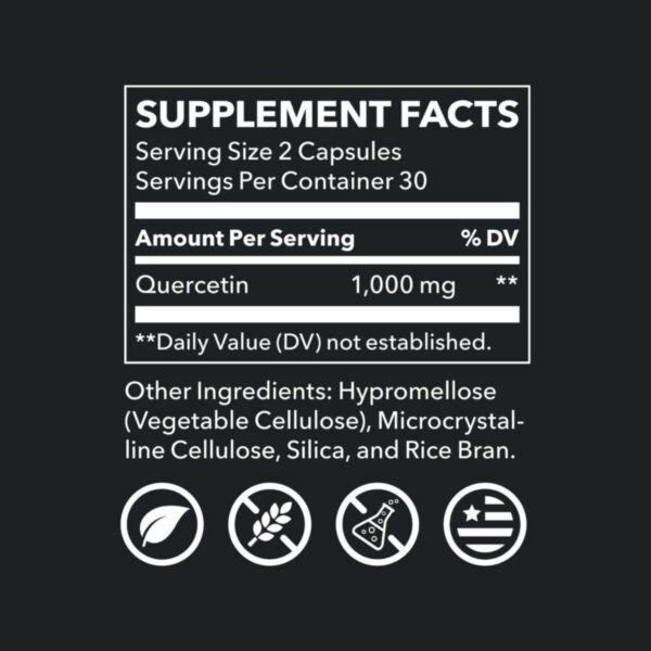 Etiqueta LifeSeasons Quercetin Flavonoid