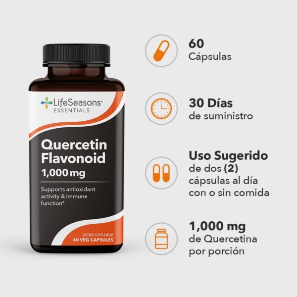 Frente de envase LifeSeasons Quercetin Flavonoid