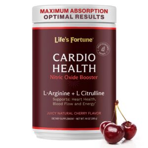 Frente del envase Life's Fortune L-Arginine y L-Citrulline