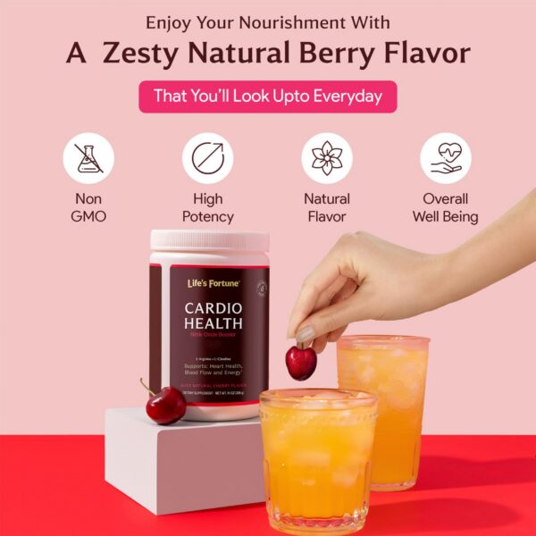 Cuchara mezcladora con polvo cereza