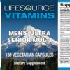 Version 1.0.0 LifeSource Senior Multi frasco y etiqueta