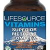 LifeSource Vitamins Complejo Metil-B 120 cápsulas frasco azul