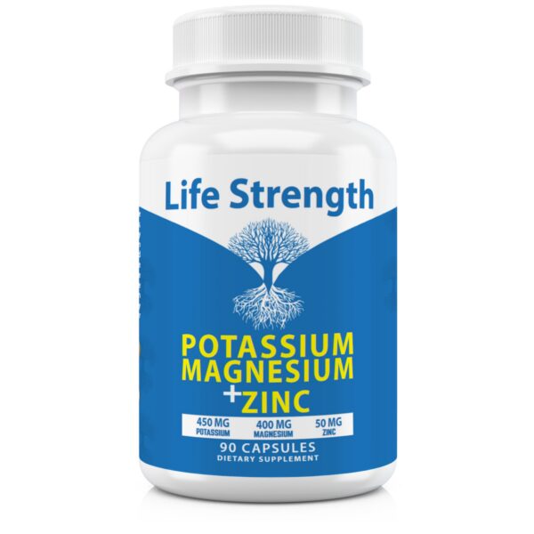 Cápsulas LifeStrength magnesio potasio zinc