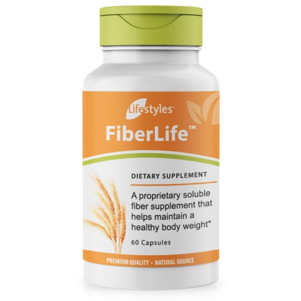 Lifestyles FiberLife suplemento de fibra soluble 60 cápsulas