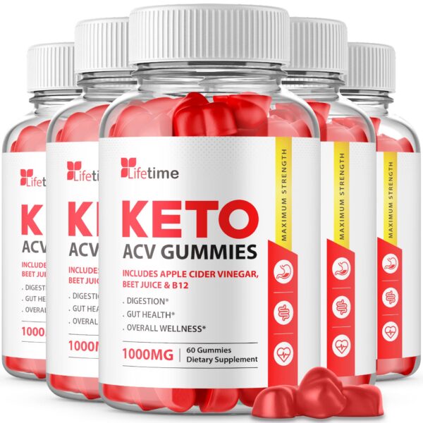 Lifetime Keto Plus gomas ACV paquete de 5 300 unidades veganas