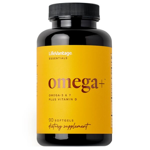 Frente de LifeVantage Omega+ 3 en 1