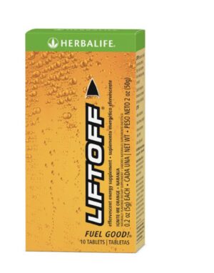 Version 1.0.0 Liftoff Herbalife orange 10 tabletas efervescentes suplemento energía