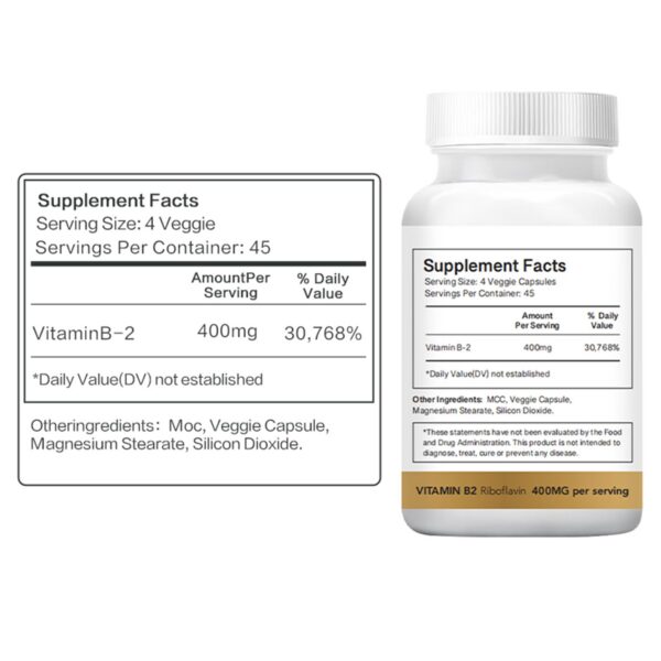 Etiqueta LIIFE B2 400 mg