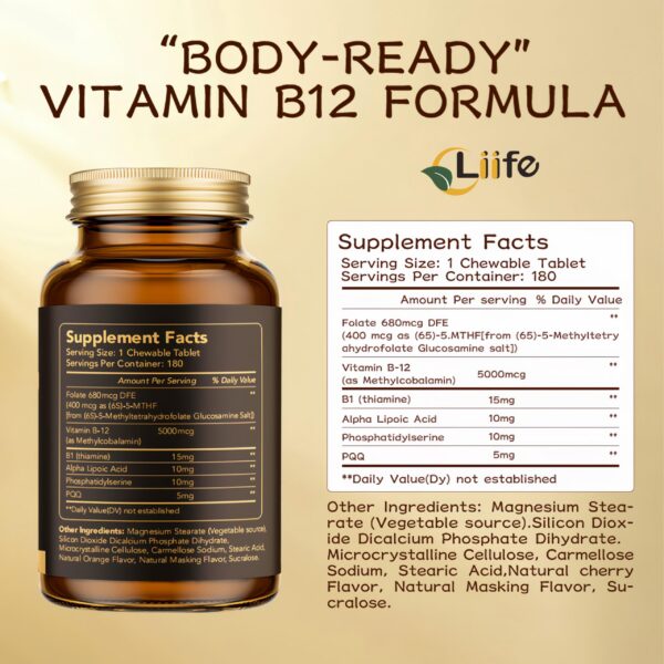 Frasco LIIFE Methylcobalamin 5000 mcg