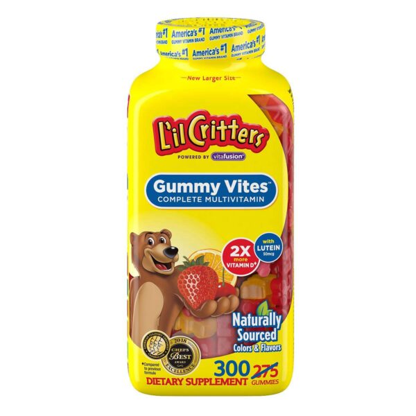 Frasco de Gummy Vites para niños 300 piezas