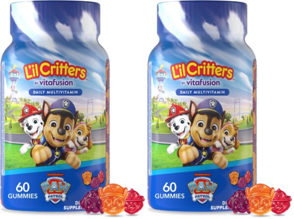 Version 1.0.0 Paw Patrol Gummy Vites frente del envase