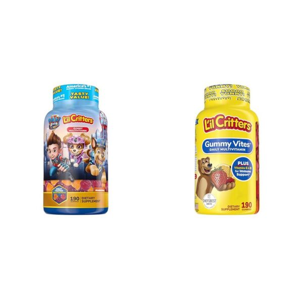 Paquete L'il Critters Paw Patrol y Gummy Vites gomitas multivitamínicas