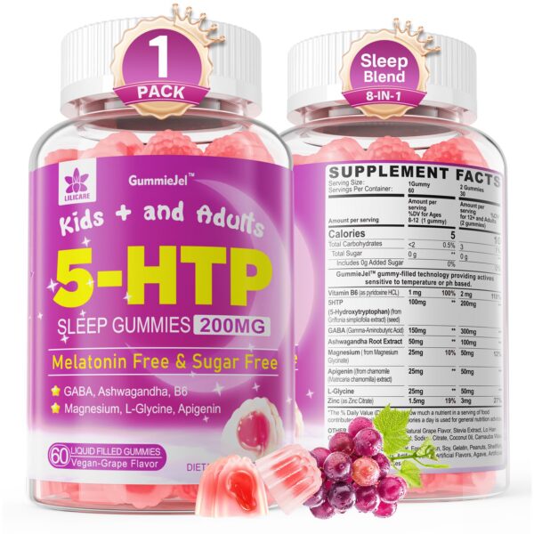 Gomitas 5HTP para adultos y niños 8+ de Lilicare