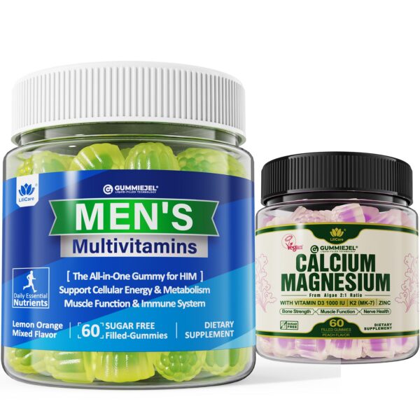 Lilicare bundle multivitaminas para hombres frasco frontal