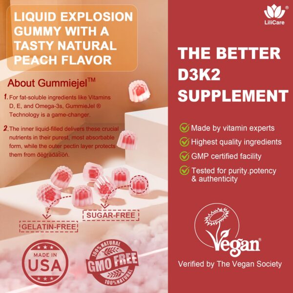 Gomitas durazno sabor en frasco vegano