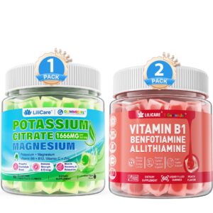LILICARE Gominolas de Vitamina B1 y Citrato de Potasio