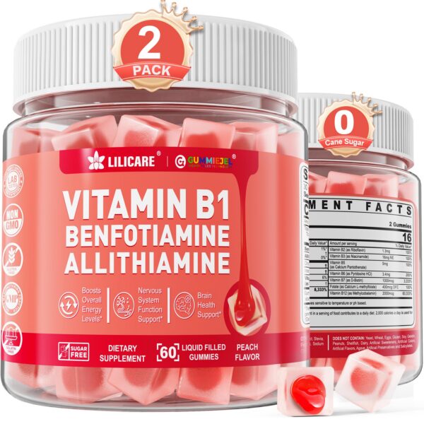 Frente del envase LILICARE Gomitas B1-B12