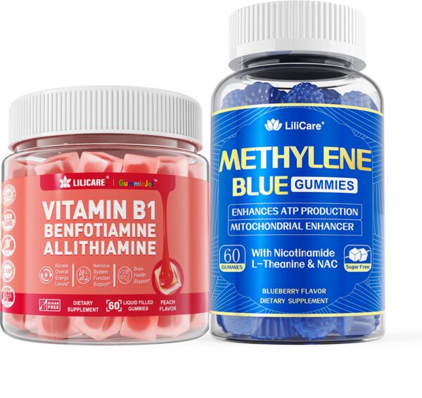 Gomitas de vitamina B1 con Benfotiamina 300 mg