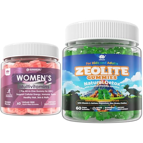 LILICARE gomitas detox zeolita para niños y adultos paquete doble