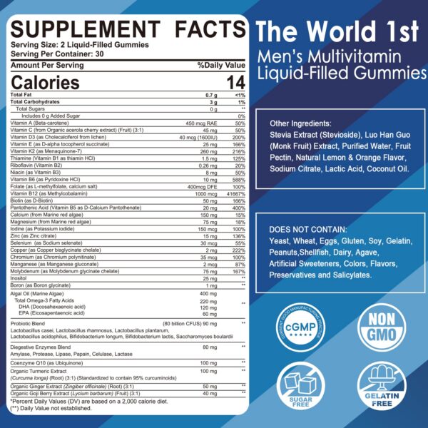 Etiqueta trasera con lista de ingredientes