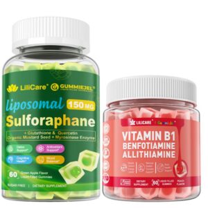 LILICARE gominolas vitamina B1 sulforafano etiqueta frontal