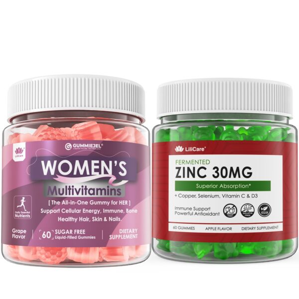 LILICARE gomitas zinc sin azúcar paquete frontal