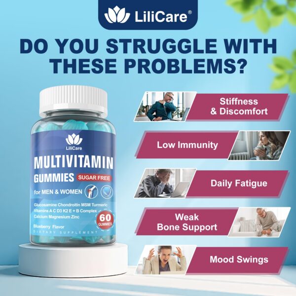 Gomitas moradas en envase