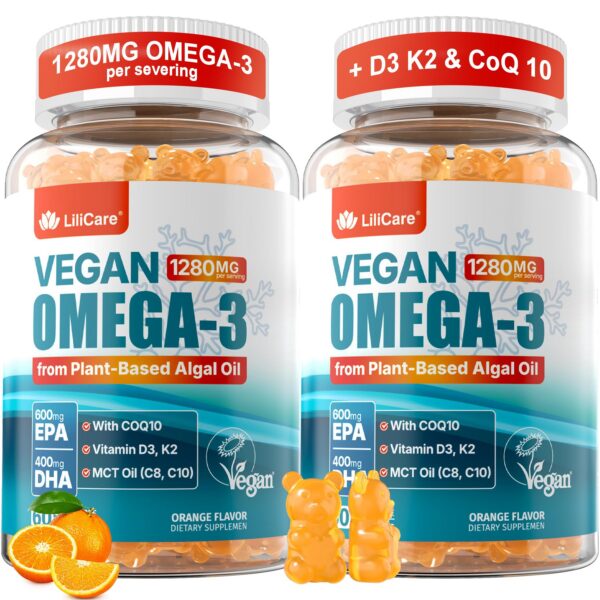 Version 1.0.0 Gomitas omega-3 veganas - etiqueta frontal