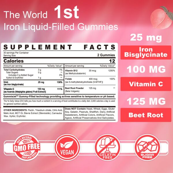 Etiqueta frontal de gomitas veganas LILICARE