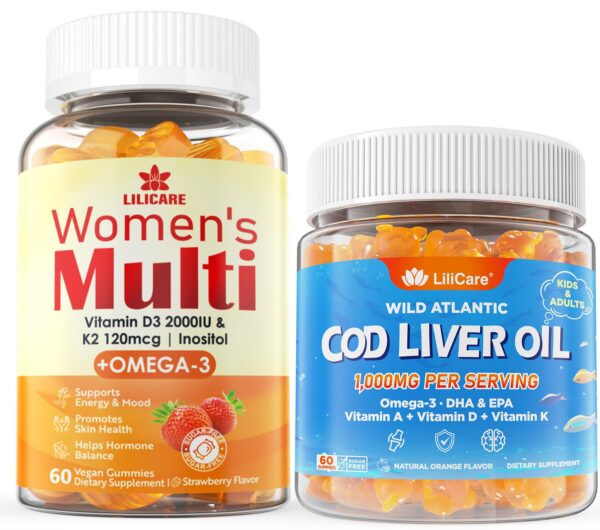 Gomitas multivitamínicas para mujeres, frente