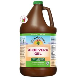 Version 1.0.0 Lily of the Desert gel aloe vera envase botella 128 onzas