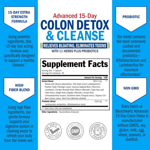 Limpieza extra fuerte detox colon BioSchwartz