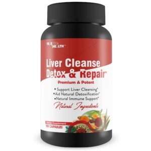 Limpieza hígado detox suplemento herbal con ingredientes naturales