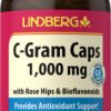 Frasco Lindberg Vitamin C 1000 mg - etiqueta frontal