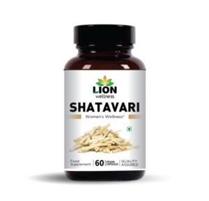 Version 1.0.0 Lion Wellness Shatavarii cápsulas extracto raíz pura orgánicas