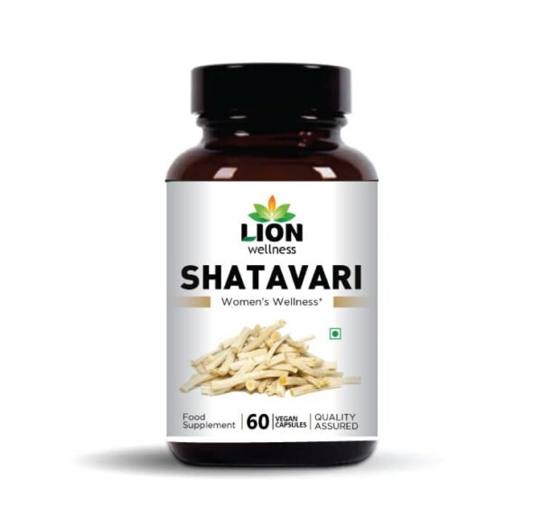Lion Wellness Shatavarii cápsulas extracto raíz pura orgánicas