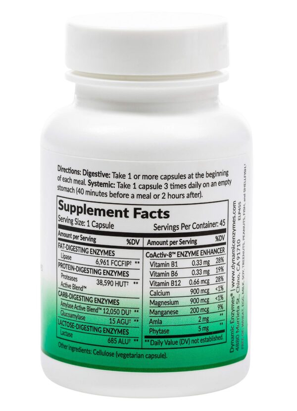 Lipase Plus frasco y etiqueta lateral