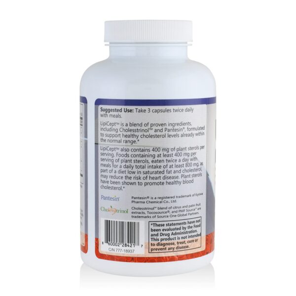 Frasco LipiCept con cápsulas