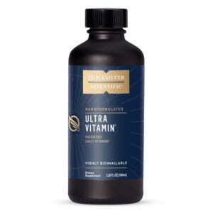 Liposomal Ultra Vitamin multivitaminico liquido Quicksilver botella frontal