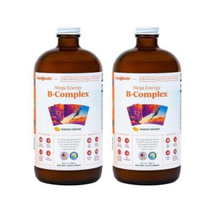 Frente de la etiqueta LIQUIDHEALTH Mega Energy