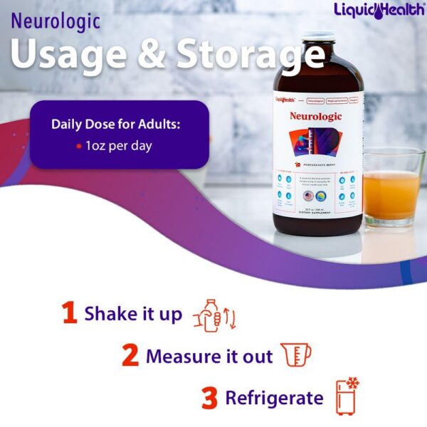 Instrucciones y componentes del suplemento LiquidHealth