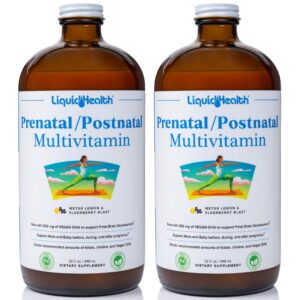 LiquidHealth multivitamínico líquido prenatal postnatal 2 pack