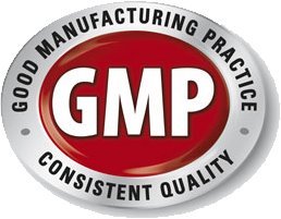 Frasco blanco de lisina con etiqueta