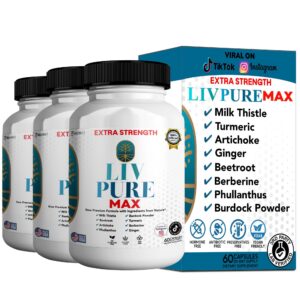 Liv Pure Max suplemento cápsulas vegetales apoyo hígado