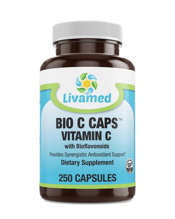 Livamed Bio C Caps vitamina c bioflavonoides botella 250 cápsulas