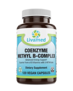 Livamed cápsulas vegetales vitamina b100 alto potencia 90 unidades